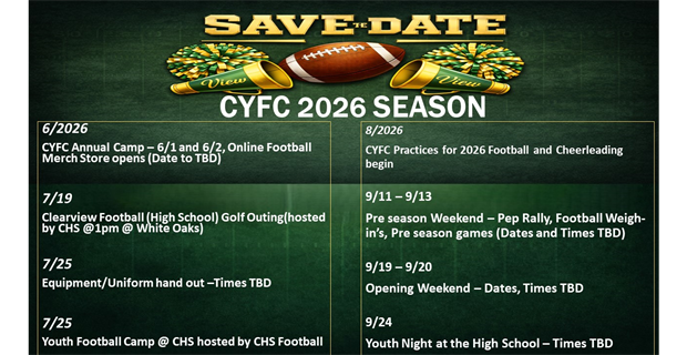 SAVE THE DATES